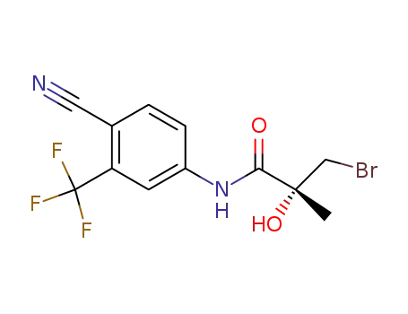 (2R)-3-bromo-N-[4-cyano-3-(trifluoromethyl)phenyl]-2-hydroxy-2-methylpropanamide