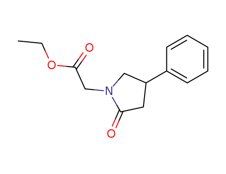 2-oxo-4-phenyl-1-pyrrolidineacetic acid, ethyl ester