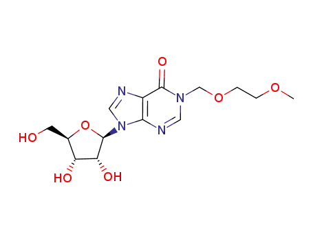 9-((2R,3R,4S,5R)-3,4-dihydroxy-5-(hydroxymethyl)tetrahydrofuran-2-yl)-1-((2-methoxyethoxy)methyl)-1,9-dihydro-6H-purin-6-one